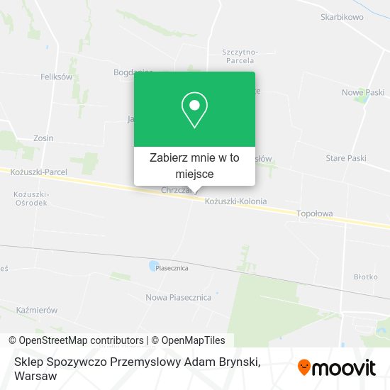 Mapa Sklep Spozywczo Przemyslowy Adam Brynski