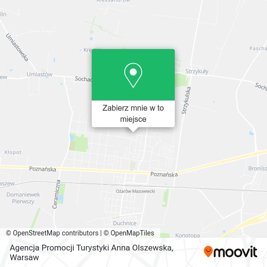 Mapa Agencja Promocji Turystyki Anna Olszewska