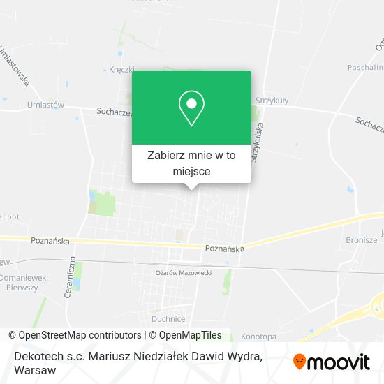 Mapa Dekotech s.c. Mariusz Niedziałek Dawid Wydra