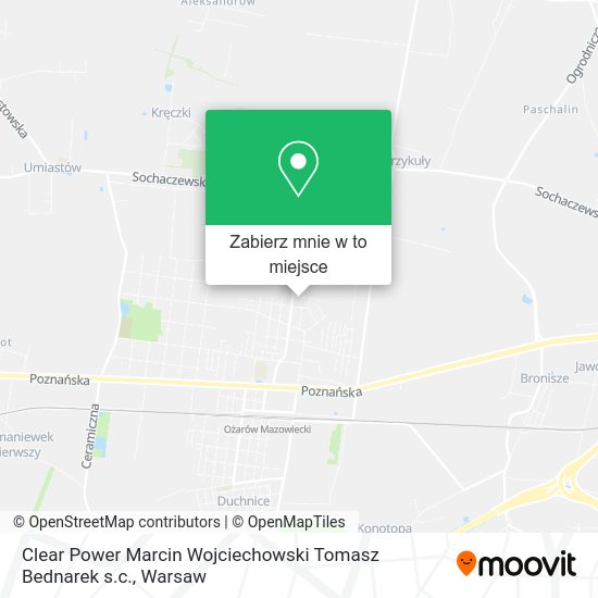 Mapa Clear Power Marcin Wojciechowski Tomasz Bednarek s.c.