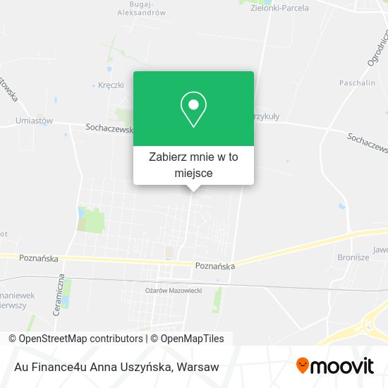 Mapa Au Finance4u Anna Uszyńska