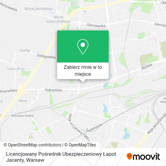 Mapa Licencjowany Pośrednik Ubezpieczeniowy Łapot Jacenty