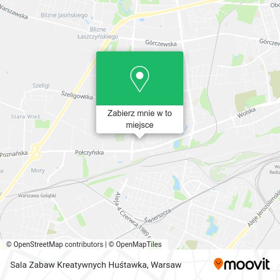 Mapa Sala Zabaw Kreatywnych Huśtawka