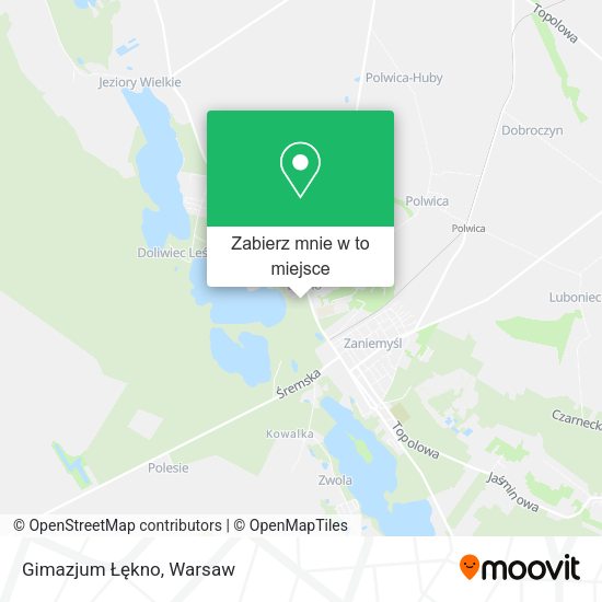 Mapa Gimazjum Łękno