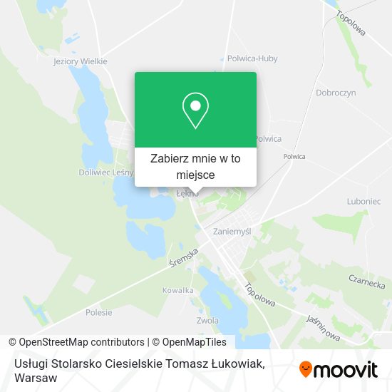 Mapa Usługi Stolarsko Ciesielskie Tomasz Łukowiak