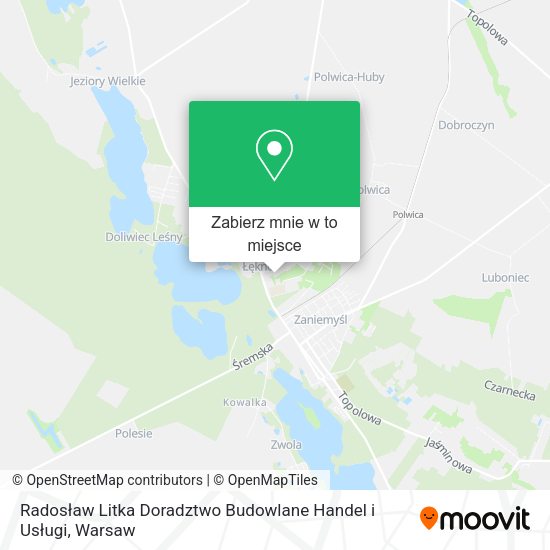 Mapa Radosław Litka Doradztwo Budowlane Handel i Usługi