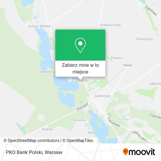 Mapa PKO Bank Polski