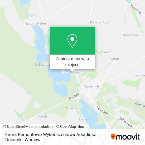 Mapa Firma Remontowo Wykończeniowa Arkadiusz Dukarski