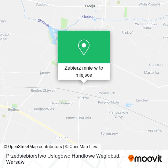 Mapa Przedsiebiorstwo Uslugowo Handlowe Weglobud