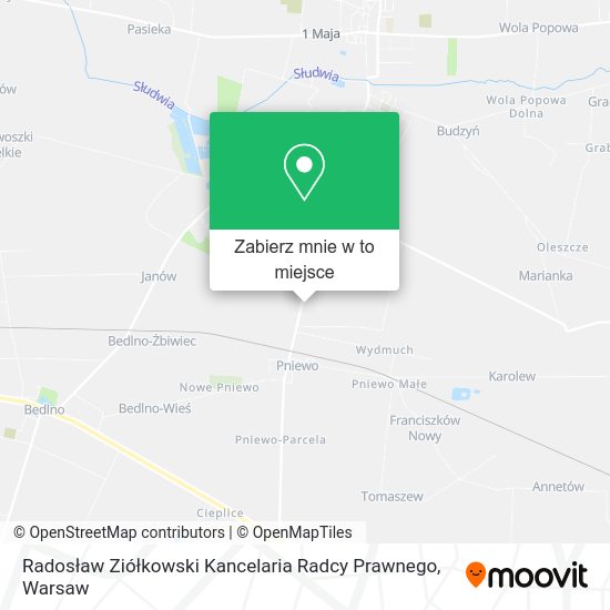 Mapa Radosław Ziółkowski Kancelaria Radcy Prawnego