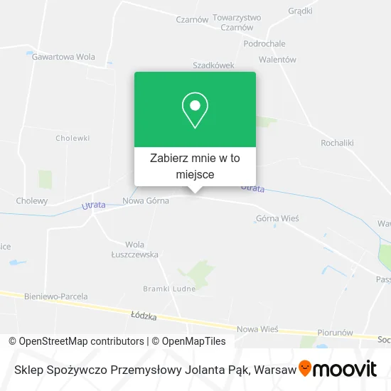 Mapa Sklep Spożywczo Przemysłowy Jolanta Pąk
