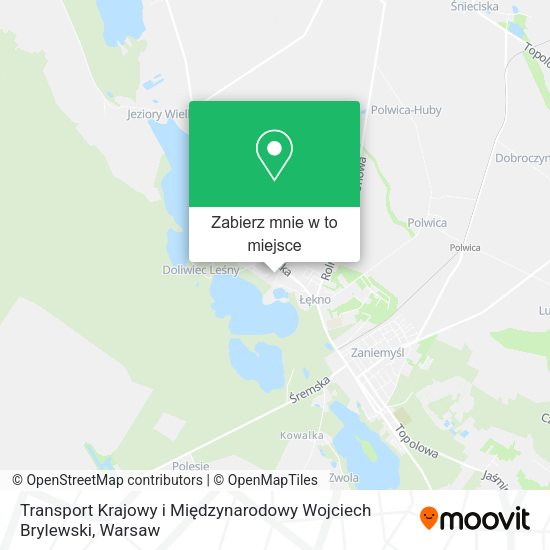 Mapa Transport Krajowy i Międzynarodowy Wojciech Brylewski