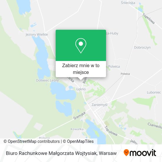 Mapa Biuro Rachunkowe Małgorzata Wojtysiak