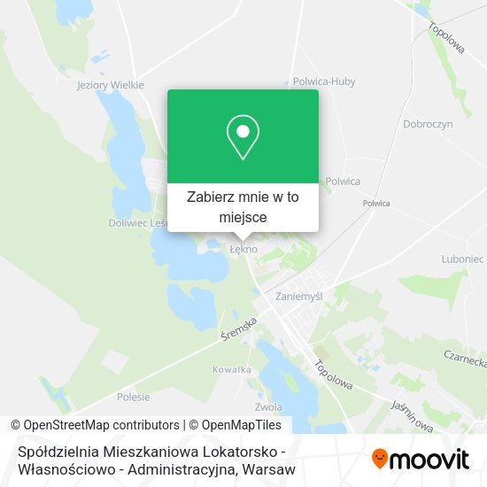 Mapa Spółdzielnia Mieszkaniowa Lokatorsko - Własnościowo - Administracyjna