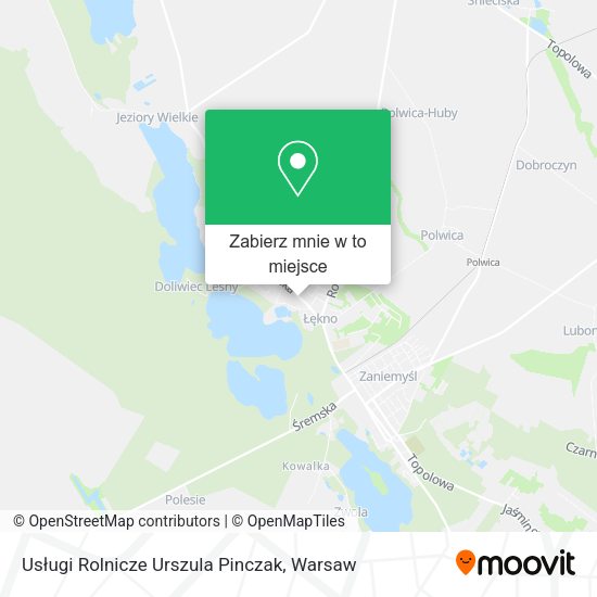 Mapa Usługi Rolnicze Urszula Pinczak