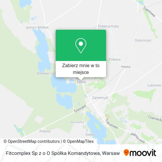 Mapa Fitcomplex Sp z o O Spółka Komandytowa