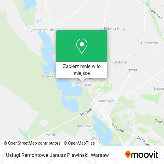 Mapa Usługi Remontowe Janusz Plewinski