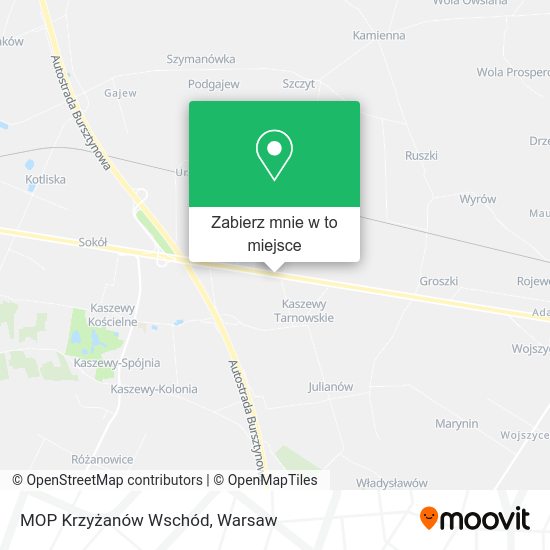 Mapa MOP Krzyżanów Wschód