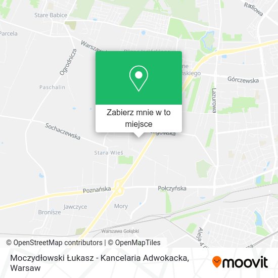 Mapa Moczydłowski Łukasz - Kancelaria Adwokacka