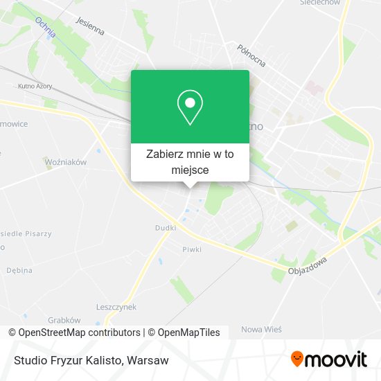 Mapa Studio Fryzur Kalisto