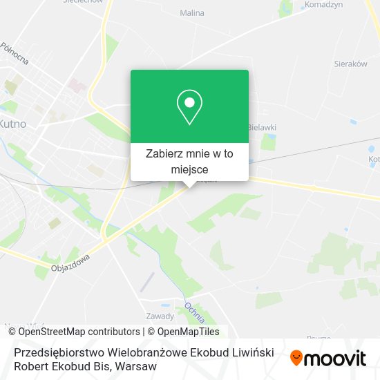 Mapa Przedsiębiorstwo Wielobranżowe Ekobud Liwiński Robert Ekobud Bis