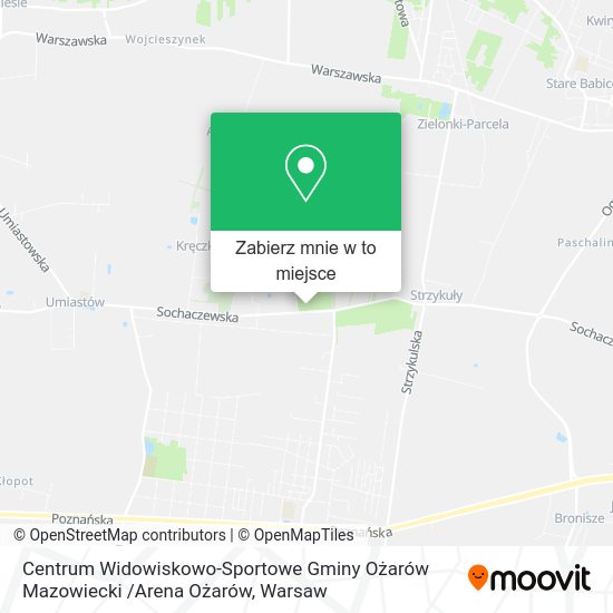 Mapa Centrum Widowiskowo-Sportowe Gminy Ożarów Mazowiecki /Arena Ożarów