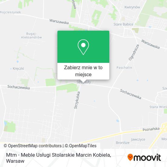 Mapa Mtm - Meble Usługi Stolarskie Marcin Kobiela