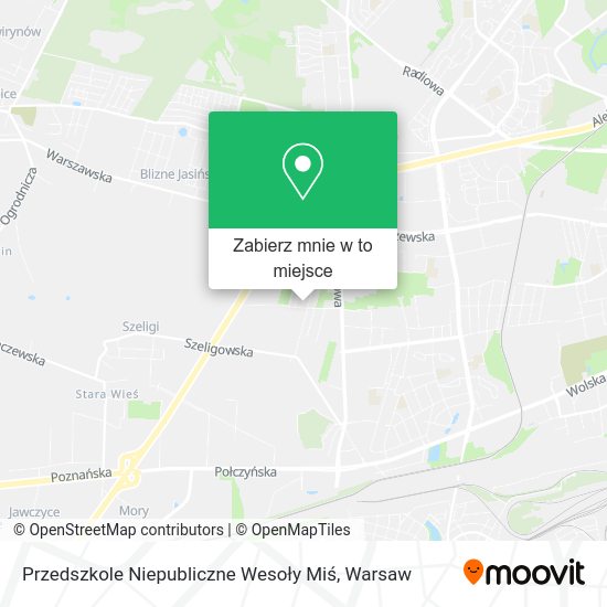 Mapa Przedszkole Niepubliczne Wesoły Miś