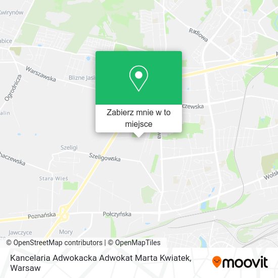 Mapa Kancelaria Adwokacka Adwokat Marta Kwiatek