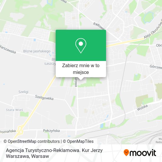 Mapa Agencja Turystyczno-Reklamowa. Kur Jerzy Warszawa