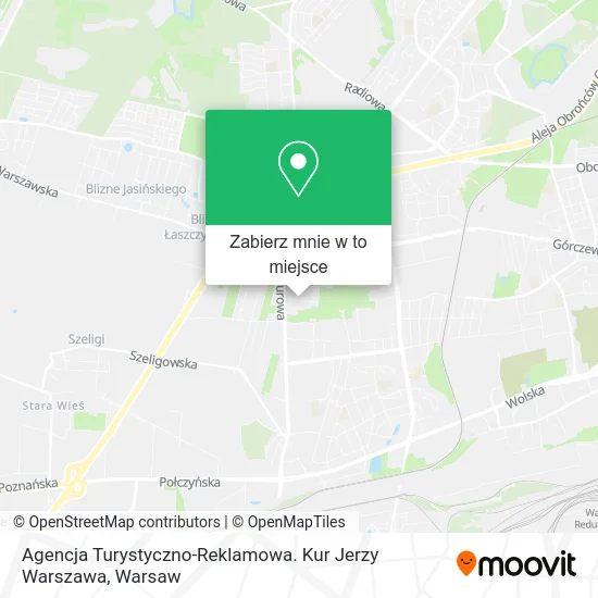 Mapa Agencja Turystyczno-Reklamowa. Kur Jerzy Warszawa