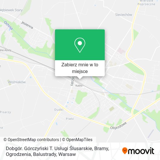 Mapa Dobgór. Górczyński T. Usługi Ślusarskie, Bramy, Ogrodzenia, Balustrady