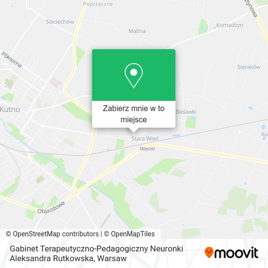 Mapa Gabinet Terapeutyczno-Pedagogiczny Neuronki Aleksandra Rutkowska