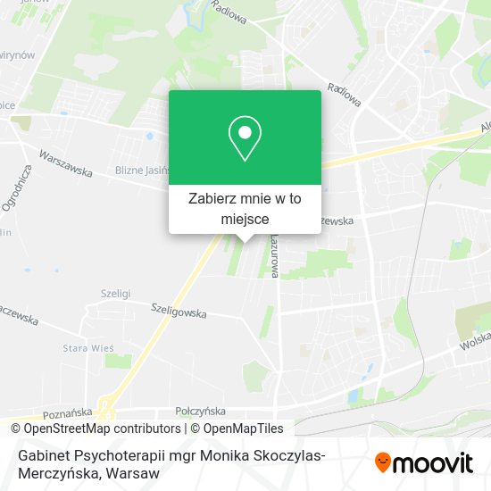 Mapa Gabinet Psychoterapii mgr Monika Skoczylas- Merczyńska