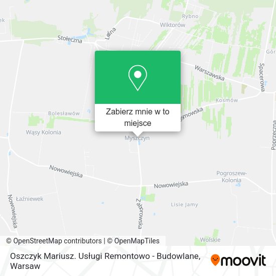 Mapa Oszczyk Mariusz. Usługi Remontowo - Budowlane