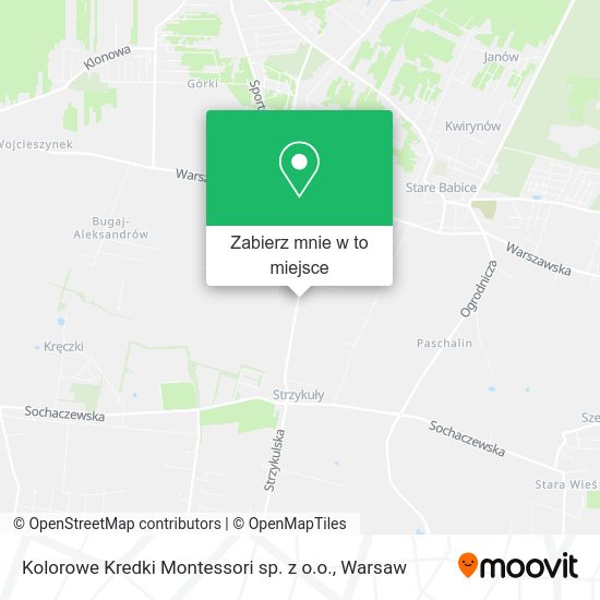 Mapa Kolorowe Kredki Montessori sp. z o.o.