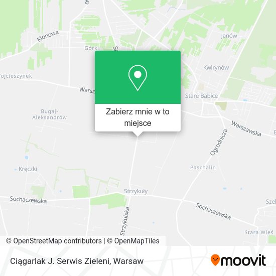 Mapa Ciągarlak J. Serwis Zieleni