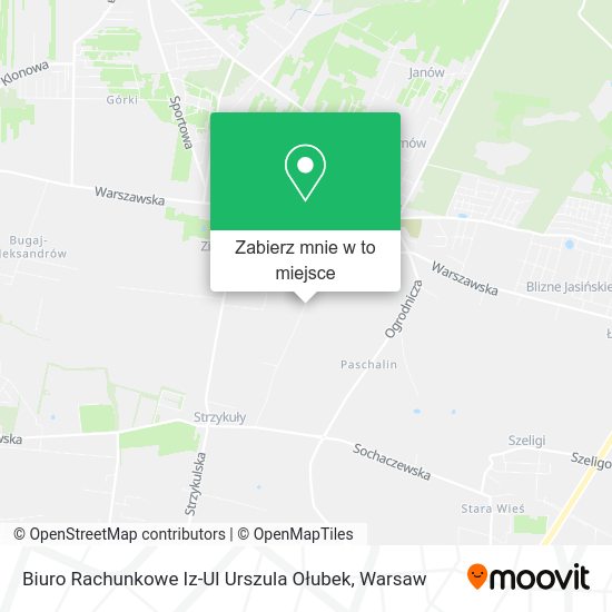 Mapa Biuro Rachunkowe Iz-Ul Urszula Ołubek