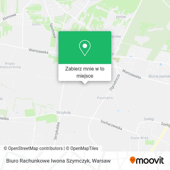 Mapa Biuro Rachunkowe Iwona Szymczyk