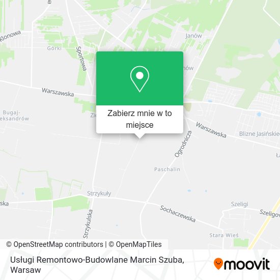 Mapa Usługi Remontowo-Budowlane Marcin Szuba