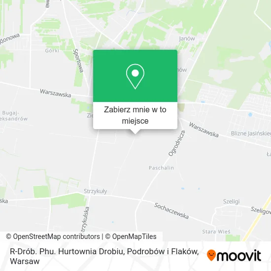 Mapa R-Drób. Phu. Hurtownia Drobiu, Podrobów i Flaków