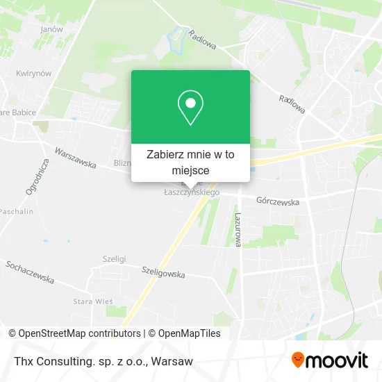 Mapa Thx Consulting. sp. z o.o.
