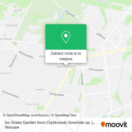 Mapa Isc Green Garden Iwon Ciężkowski Sowiński sp. j.