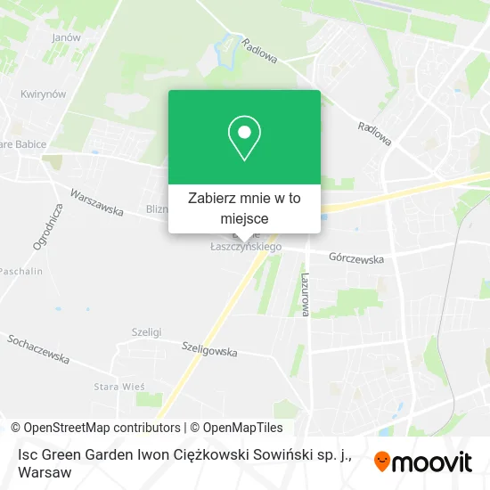 Mapa Isc Green Garden Iwon Ciężkowski Sowiński sp. j.