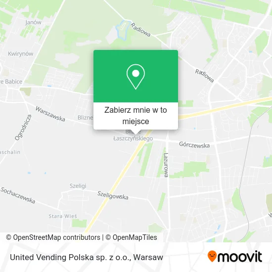 Mapa United Vending Polska sp. z o.o.