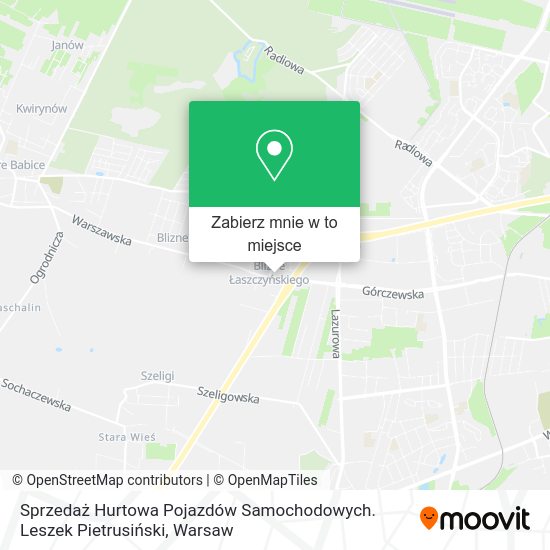 Mapa Sprzedaż Hurtowa Pojazdów Samochodowych. Leszek Pietrusiński