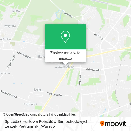 Mapa Sprzedaż Hurtowa Pojazdów Samochodowych. Leszek Pietrusiński