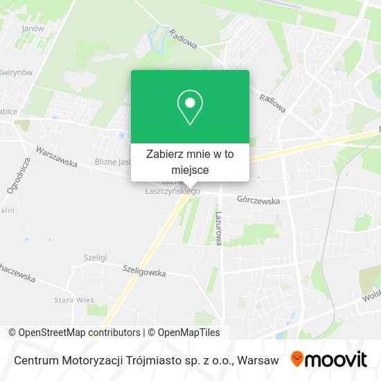 Mapa Centrum Motoryzacji Trójmiasto sp. z o.o.