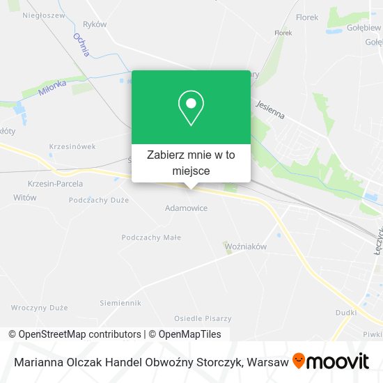 Mapa Marianna Olczak Handel Obwoźny Storczyk