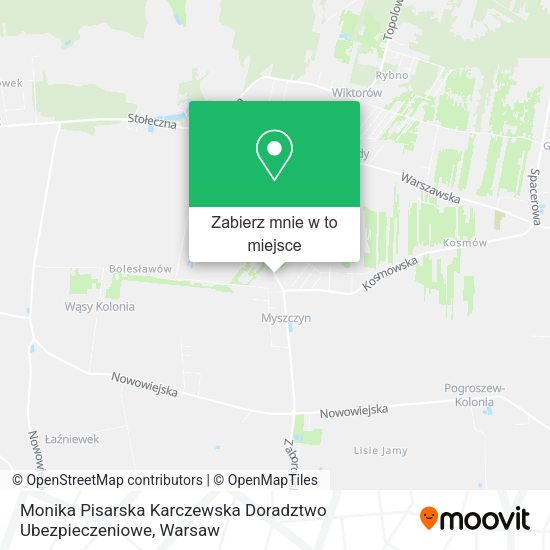 Mapa Monika Pisarska Karczewska Doradztwo Ubezpieczeniowe